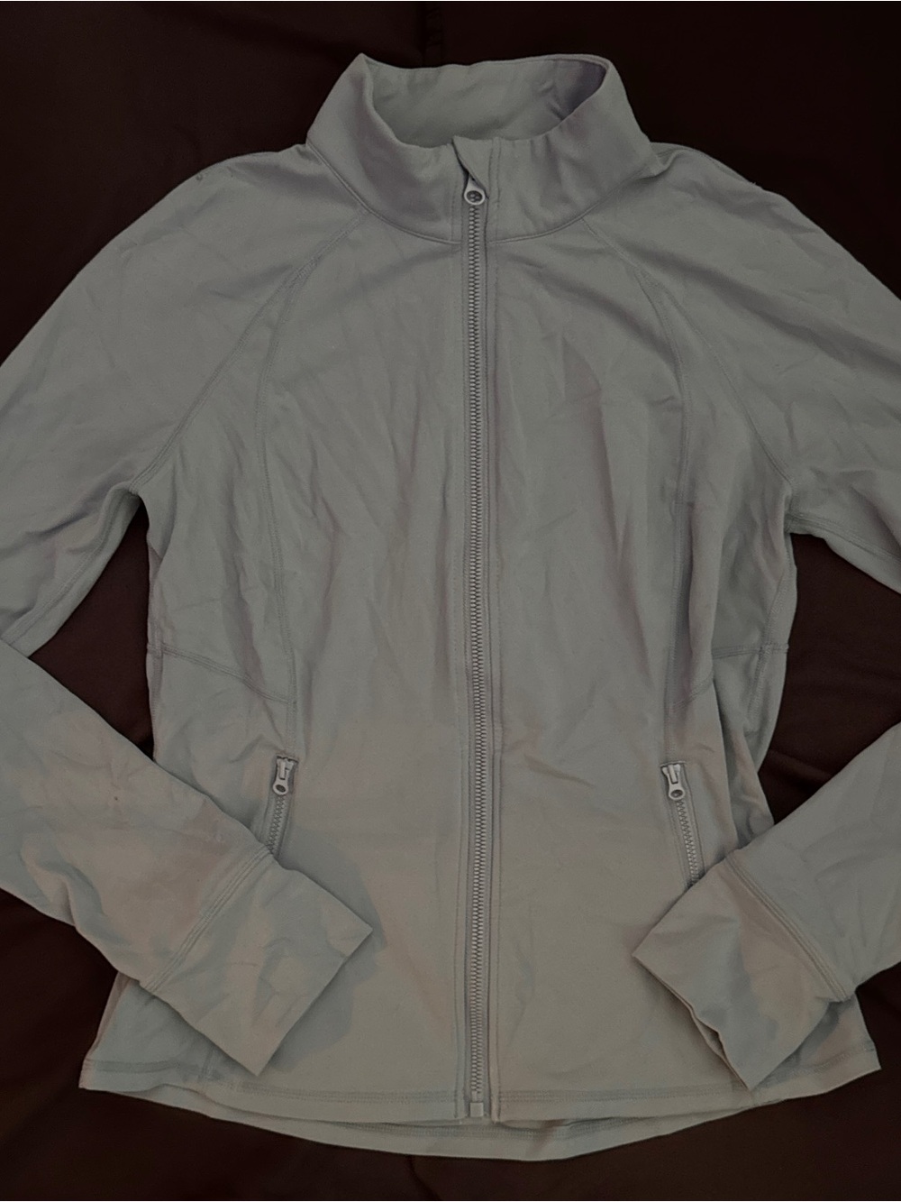 Women’s Light Blue Utility Zip Jacket